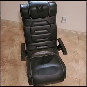 X Rocker Foldable Game Chair- Black